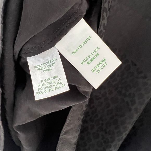 Lilly Pulitzer Black Ruffle Sleeve Blouse - Picture 7 of 7